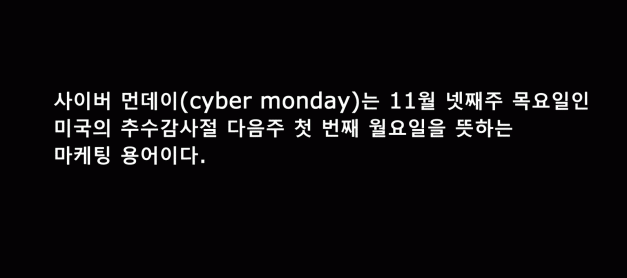 사이버 먼데이 (Cyber Monday) 세일 2탄